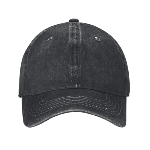 Custom Personalized Baseball Cap with Your Text - Black, One Size