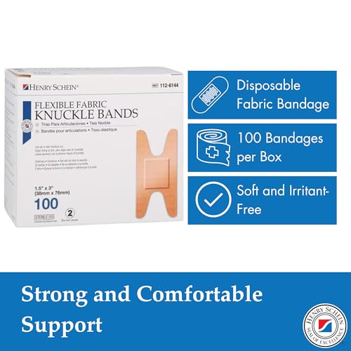 Knuckle Bandages - Sterile Fabric Adhesive, 100 Count