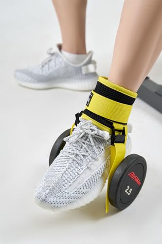 Adjustable Dumbbell Foot Attachment for Leg Exercises - Yellow 1pc