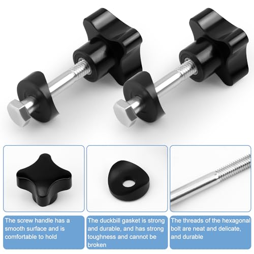 Universal Rollator Walker Replacement Knobs - 2 Sets