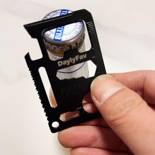 11-in-1 Stainless Steel Credit Card Multitool - Compact Everyday Carry Tool
