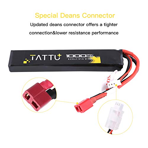 Airsoft LiPO Battery Pack - 1000mAh 25C 2S with T Connector