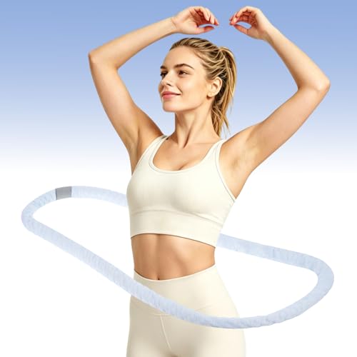 Weighted Hula Hoop for Weight Loss - 2.65lb Silent Cooling Design