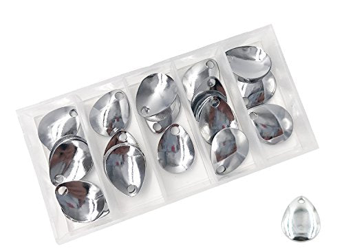 Colorado Spinner Blades for Lure Making - 50pcs Silver #2