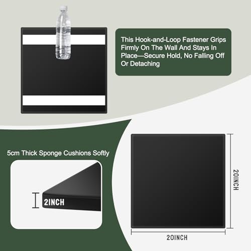 Golf Simulator Wall Padding Panels - 12 Pack, 20x20 inches