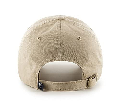 Adjustable Baseball Cap with Team Logo - Khaki Beige Dad Hat