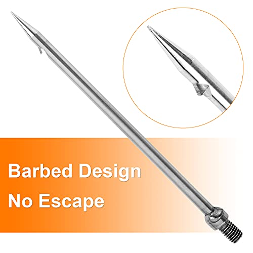 Stainless Steel Fishing Harpoon Spear - 1-Prong Barbed Gig