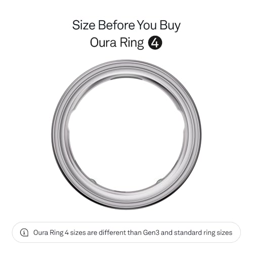 Smart Ring 4 - Silver - Size 8 | Health Tracker with 8 Days Battery Life