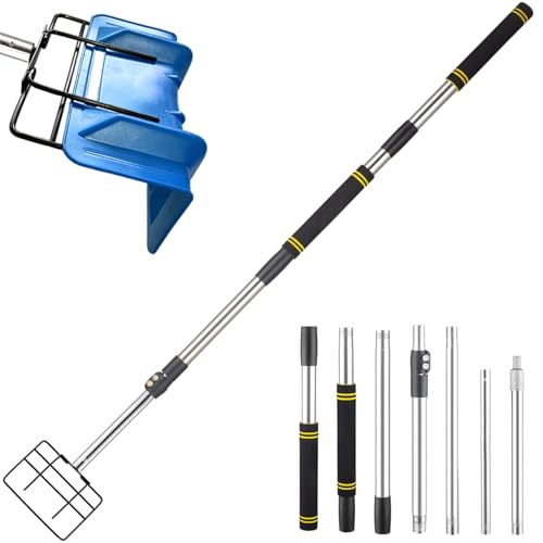 Edge Protector Pole for Flatbed - 4.3-8.7ft Black, Stainless Steel V-Head