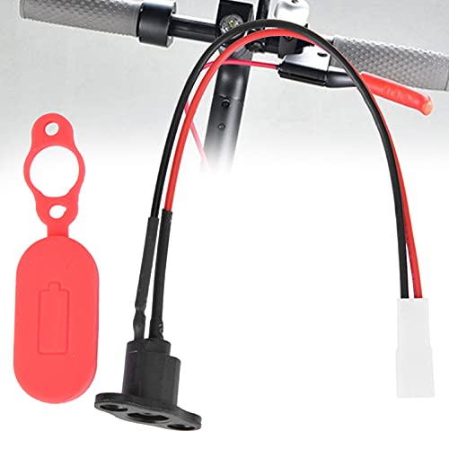 Electric Scooter Charging Port with Waterproof Silicone Sleeve