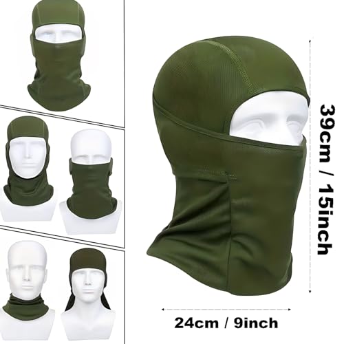 Breathable Balaclava Face Mask - 6 Pack UV Protection Hood - One Size