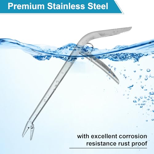Stainless Steel Fish Hook Remover Tool - Ergonomic Saltwater Dehooker