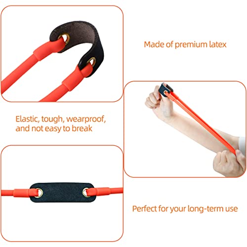 Slingshot Replacement Bands Set - 2 Pcs Elastic Tubular Bands for Outdoor Shooting