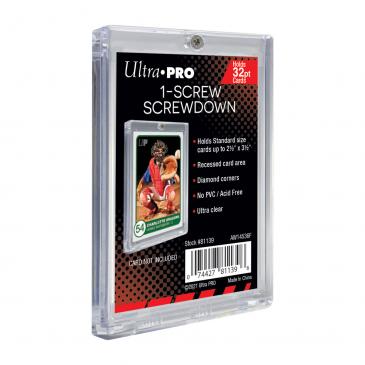 Screwdown Card Holder - 32pt Thickness, Ultra Clear Plastic
