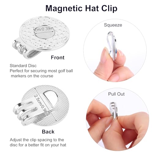 Golf Ball Markers with Hat Clips Set - Style 1