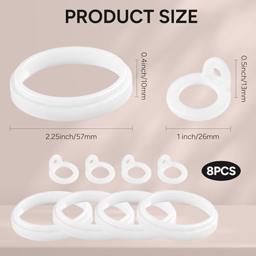 Silicone Gaskets for Thermoflask 24/32/40/64oz Bottles - 8 Pack