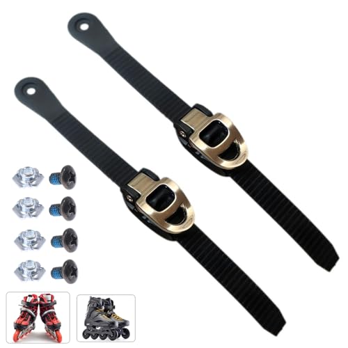 Inline Skate Strap with Adjustable Buckle - 2 Sets