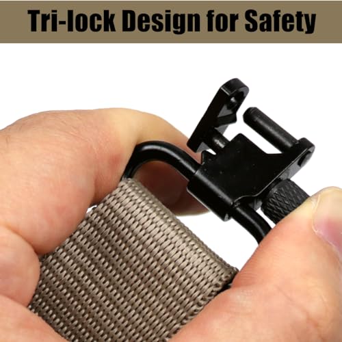 Gun Sling Mount Set with Swivels for Rifles & Shotguns