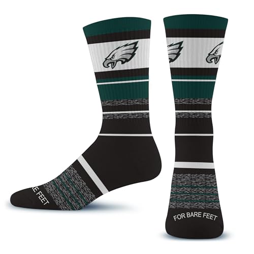 NFL Philadelphia Eagles Dress Crew Socks - Large Team Color