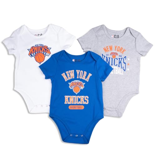 NBA Baby Bodysuit 3-Pack - New York Knicks - 3-6 Months