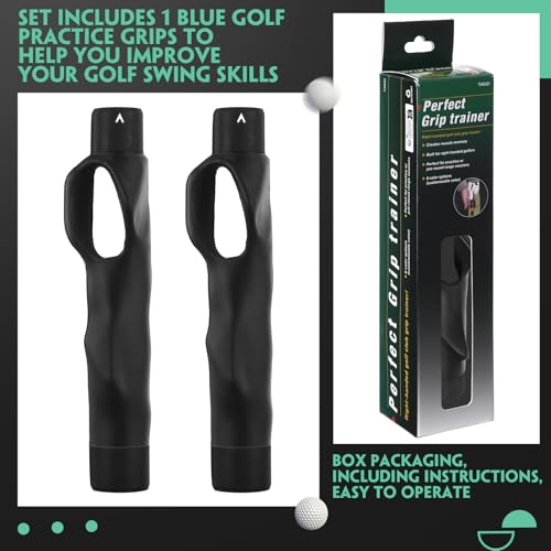 Golf Grip Trainer for Right Handed Golfers - Black