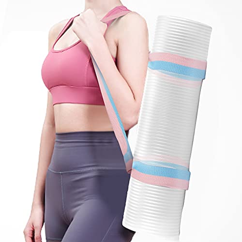 Adjustable Yoga Mat Strap Carrier - Black + Turquoise, 2 Packs