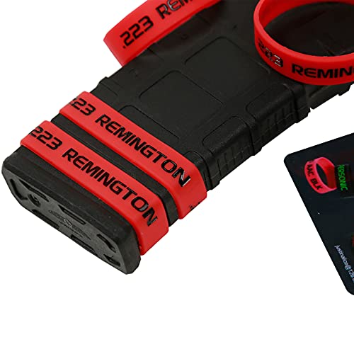 Magazine Marking Bands - 6 Pack Red-Black Silicone