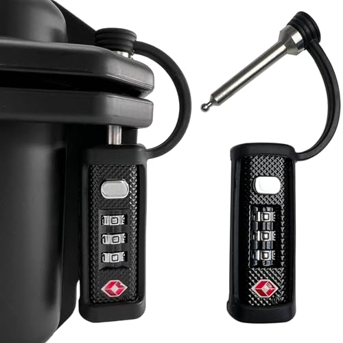 TSA-Approved Combo Padlock for Gun Cases - 2 Pack, Black