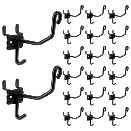 20-Pack Slat Wall Hooks Heavy Duty Metal Display Racks