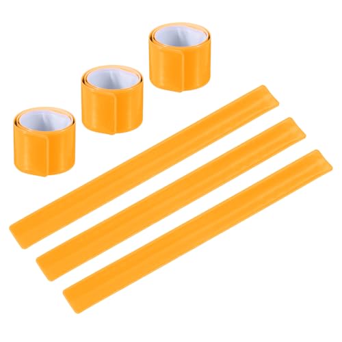 High Visibility Reflective Slap Bands - Yellow Safety Wrist Straps