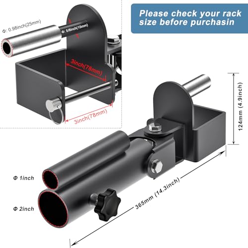 Power Rack Attachment for 3x3 Rack - 5/8" & 1" Holes - Landmine Fitness Equipment