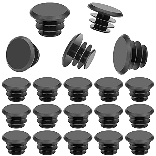 20-Pack Bicycle Handlebar End Plugs - 20.2 mm Plastic Bar Caps