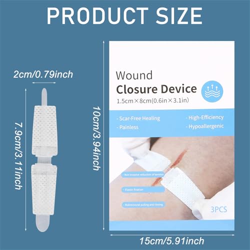 Butterfly Wound Closure Strips - 3 Pack Emergency Bandages