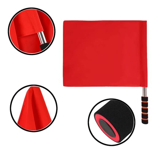Referee Flags Set - 8 Pcs Volleyball Line Judge Flags with Sponge Handle