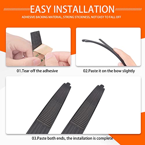 Recurve Bow Limb Silencers - Noise Reduction Dampeners (1 Pair)