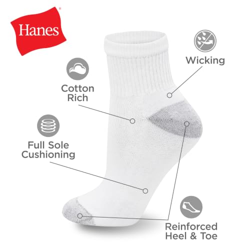 Moisture-Wicking Cushioned Athletic Socks - 14 Pack