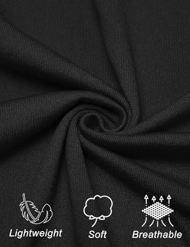 Men's Black Large Long Sleeve Polo Shirt Knit Sweater COOFANDY