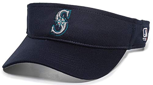 Seattle Mariners Navy Blue Mesh Golf Visor Hat - Adjustable