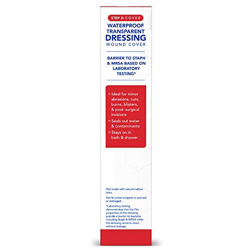 Waterproof Transparent Wound Dressing - 2.36" x 2.75", 16 Count