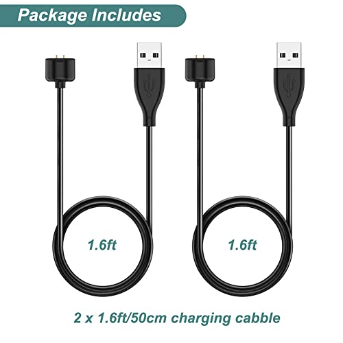 2-Pack Charger for Amazfit Band 5 & Xiaomi Mi Band 7/6/5 - 1.6ft