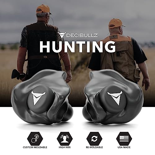 Custom Molded Ear Plugs - 31dB NRR Hearing Protection - Black