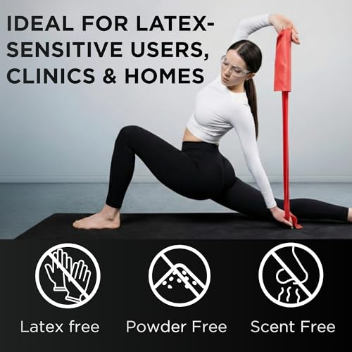 Non-Latex Resistance Band - Medium, 25-Yard Roll for Exercise