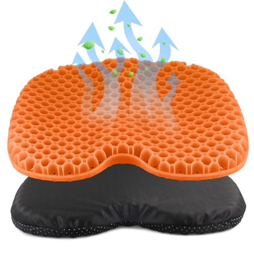 iMiibel Orange Anti Slip Kayak Seat Cushion Waterproof Gel Support Pad