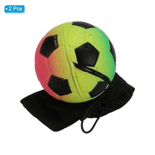 Wrist Return Balls - 2 Pack Rubber Soccer Rebound Balls for Exercise