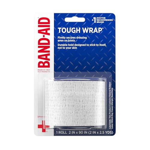 Self-Adhesive Elastic Wound Wrap, 2-Inch x 2.5-Yard Roll - Tough Wrap