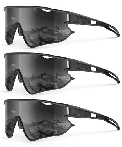 KALIYADI Polarized Sunglasses A01-black+black+black | Sports Cycling UV400 Protection