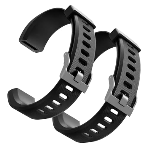 Replacement Watch Bands for ID115plus HR & Very Fit Pro - Black Set