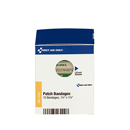 Adhesive Patch Bandages 1.5 x 1.5 Inch - 10 Count Refill Pack