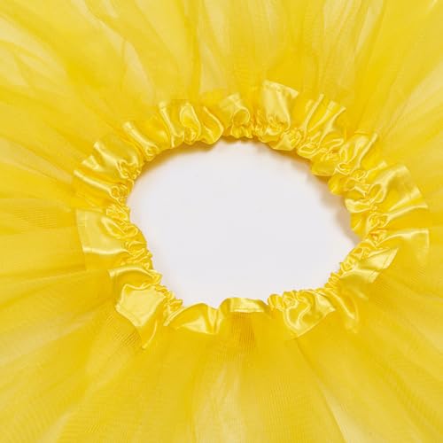 Neon Yellow Tutu Skirt for Women - One Size Tulle Costume