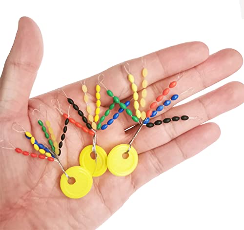 Fishing Bobber Stoppers - 300pcs Multicolor Medium Size Float Stops